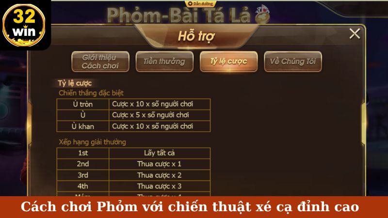 Cách chơi Phỏm với chiến thuật xé cạ đỉnh cao