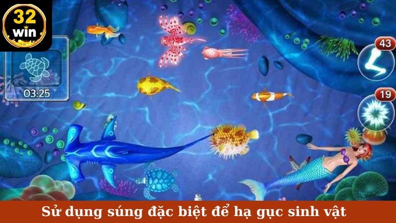 Sử dụng súng đặc biệt để hạ gục sinh vật
