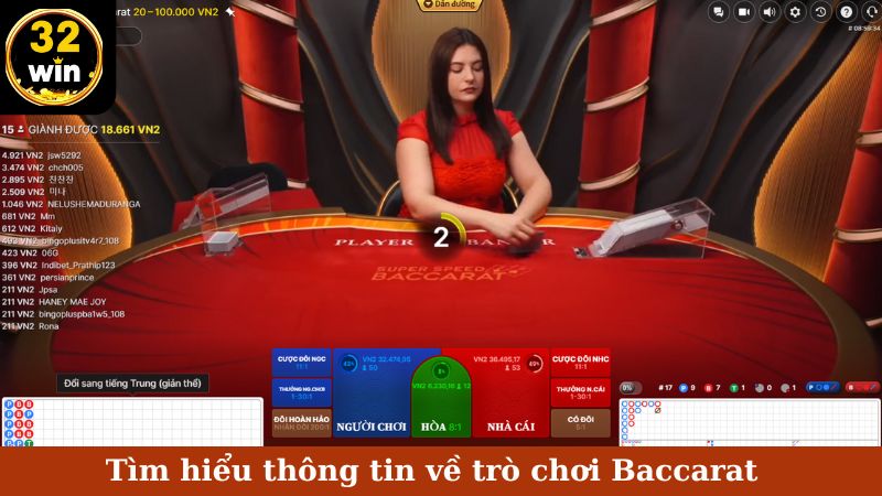 Tìm hiểu thông tin về trò chơi Baccarat